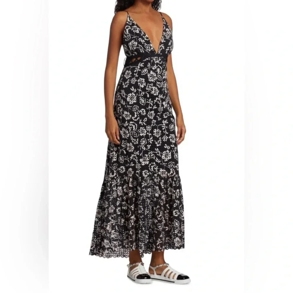 Ramy Brook Ingrid Floral Eyelet Maxi Dress - Picture 3 of 11